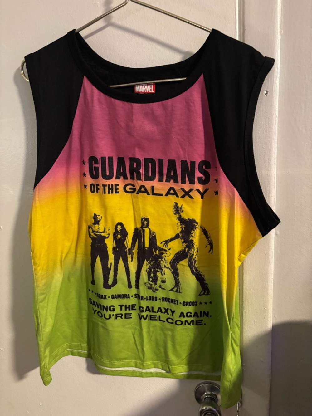 Marvel Guardians of the Galaxy Tank Top XL Colorful Graphic Festival Tee
(934)